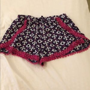 Navy and pink shorts!